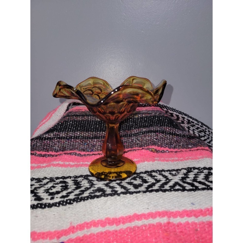 Vintage Brown Glass candy dish